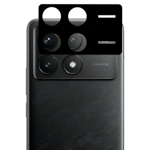 2x Szkło + szybka na aparat Bizon Edge Pack do Xiaomi POCO F6 Pro