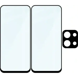 2x Szkło + szybka na aparat Bizon Edge Pack do Xiaomi Redmi 15C 4G / 5G