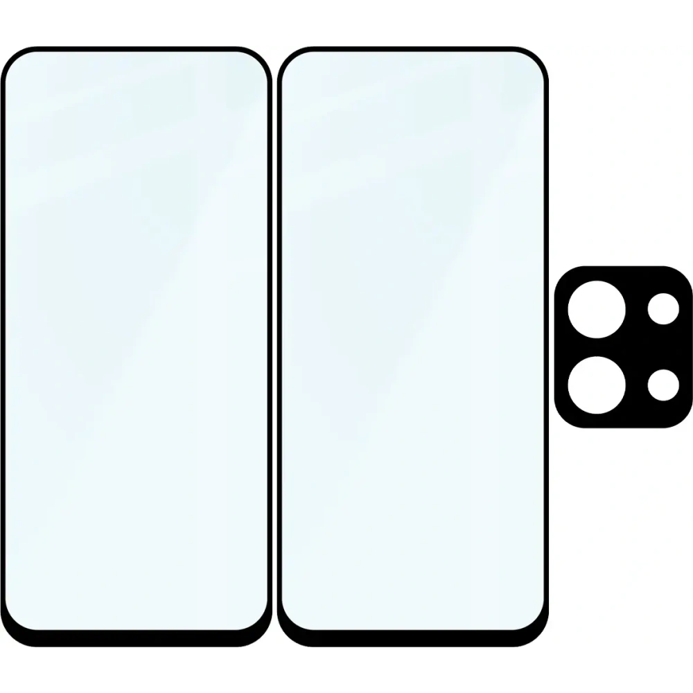 2x Szkło + szybka na aparat Bizon Edge Pack do Xiaomi Redmi 15C 4G / 5G
