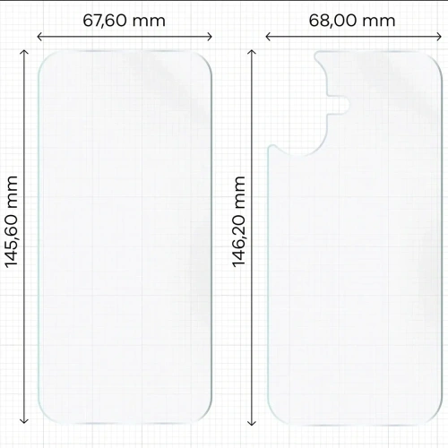 Folia hydrożelowa na tył i przód Bizon Glass Hydrogel Pack do Apple iPhone 17