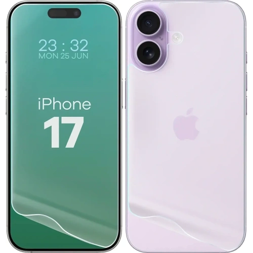 Folia hydrożelowa na tył i przód Bizon Glass Hydrogel Pack do Apple iPhone 17