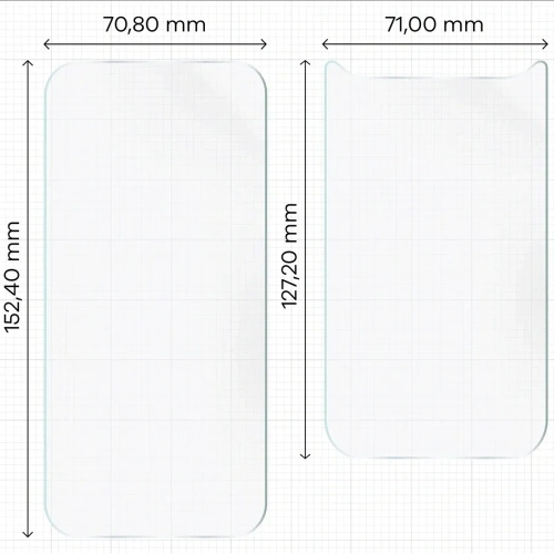 Folia hydrożelowa na tył i przód Bizon Glass Hydrogel Pack do Apple iPhone Air