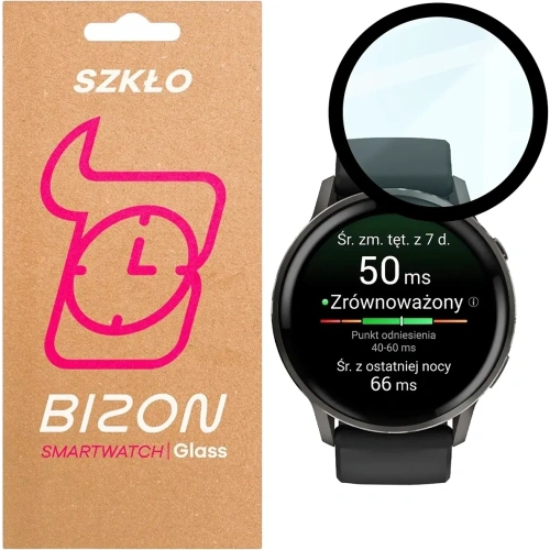 Szkło hybrydowe Bizon Glass Watch Edge Hybrid do Garmin Venu 4 45mm czarne