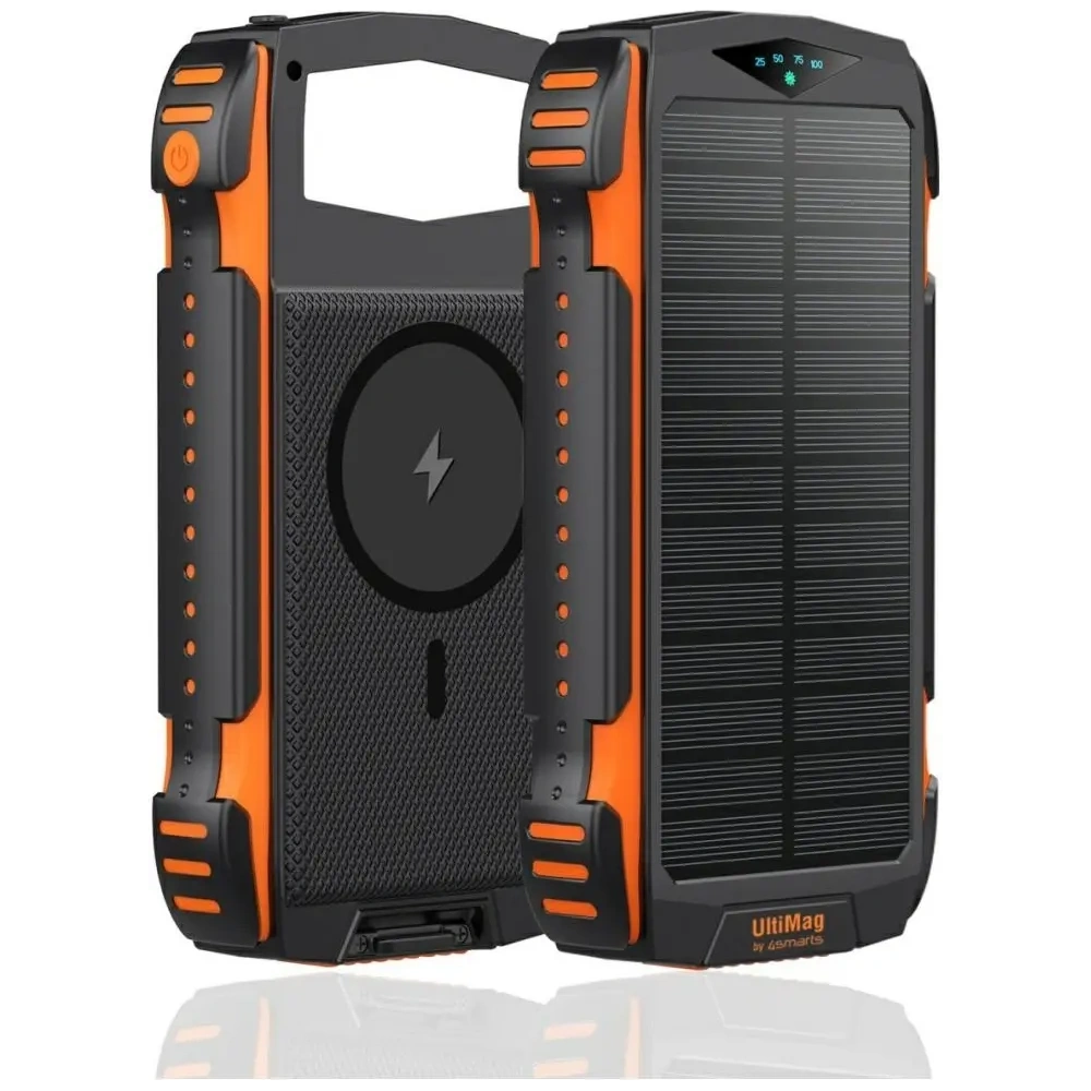 Powerbank solarny 4smarts TitanPack Rugged UltiMag 20000mAh black