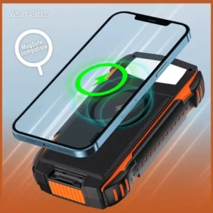 Powerbank solarny 4smarts TitanPack Rugged UltiMag 20000mAh black