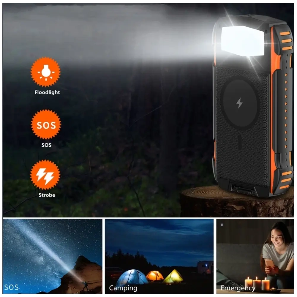 Powerbank solarny 4smarts TitanPack Rugged UltiMag 20000mAh black