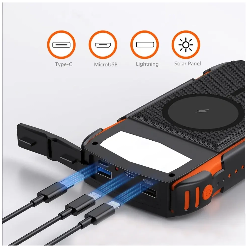 Powerbank solarny 4smarts TitanPack Rugged UltiMag 20000mAh black