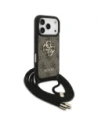 Etui Guess 4G Big Logo Cord Stap Crossbody do Apple iPhone 17 Pro brązowy