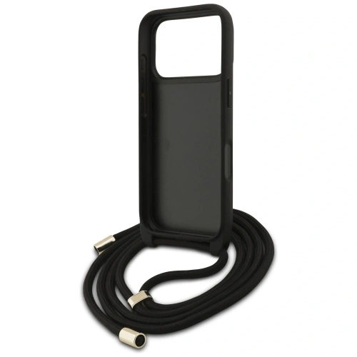 Etui Guess 4G Big Logo Cord Stap Crossbody do Apple iPhone 17 Pro brązowy