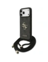 Etui Guess 4G Big Logo Cord Stap Crossbody do Apple iPhone 17 Pro Max czarny