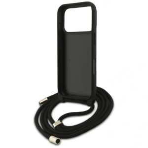 Etui Guess 4G Big Logo Cord Stap Crossbody do Apple iPhone 17 Pro Max czarny