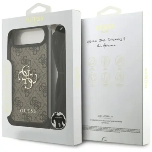 Etui Guess 4G Big Logo Cord Stap Crossbody do Apple iPhone Air brązowy