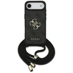 Etui Guess 4G Big Logo Cord Stap Crossbody do Apple iPhone Air czarny