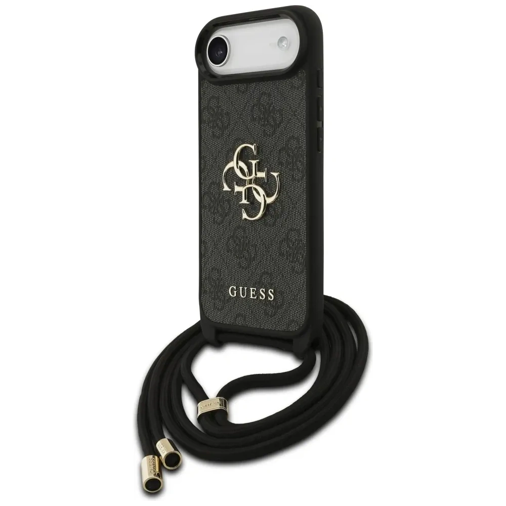 Etui Guess 4G Big Logo Cord Stap Crossbody do Apple iPhone Air czarny