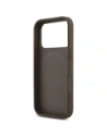 Etui Guess 4G Strap Triangle Logo MagSafe do Apple iPhone 17 Pro brązowy