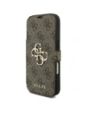 Etui Guess Book 4G Metal Logo do Apple iPhone 17 Pro brązowy