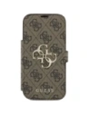 Etui Guess Book 4G Metal Logo do Apple iPhone 17 Pro brązowy
