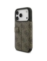Etui Guess Book 4G Metal Logo do Apple iPhone 17 Pro brązowy