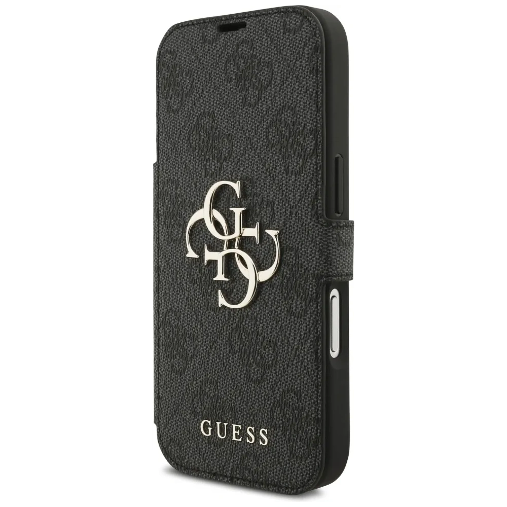Etui Guess Book 4G Metal Logo do Apple iPhone 17 Pro czarny