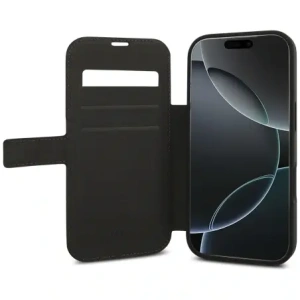 Etui Guess Book 4G Metal Logo do Apple iPhone 17 Pro czarny