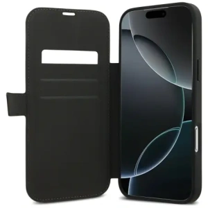 Etui Guess Book 4G Metal Logo do Apple iPhone 17 Pro Max brązowy