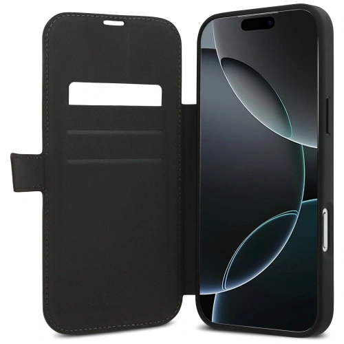 Etui Guess Book 4G Metal Logo do Apple iPhone 17 Pro Max brązowy