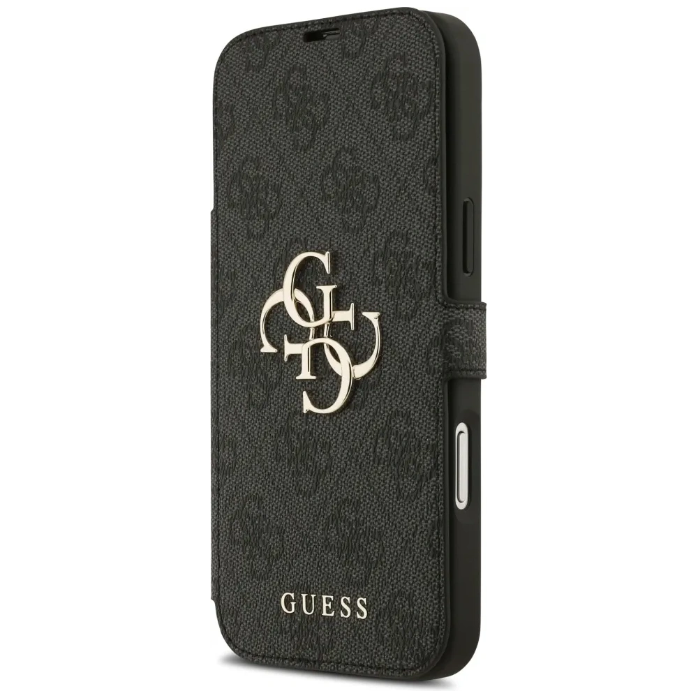Etui Guess Book 4G Metal Logo do Apple iPhone 17 Pro Max czarny