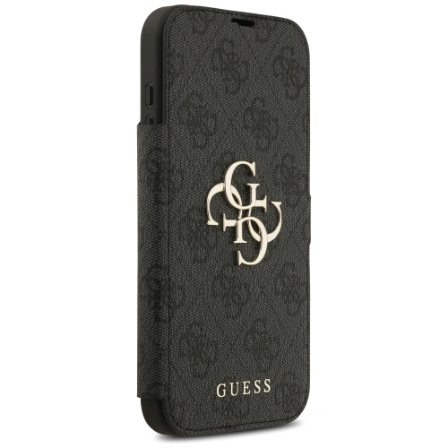 Etui Guess Book 4G Metal Logo do Apple iPhone 17 Pro Max czarny