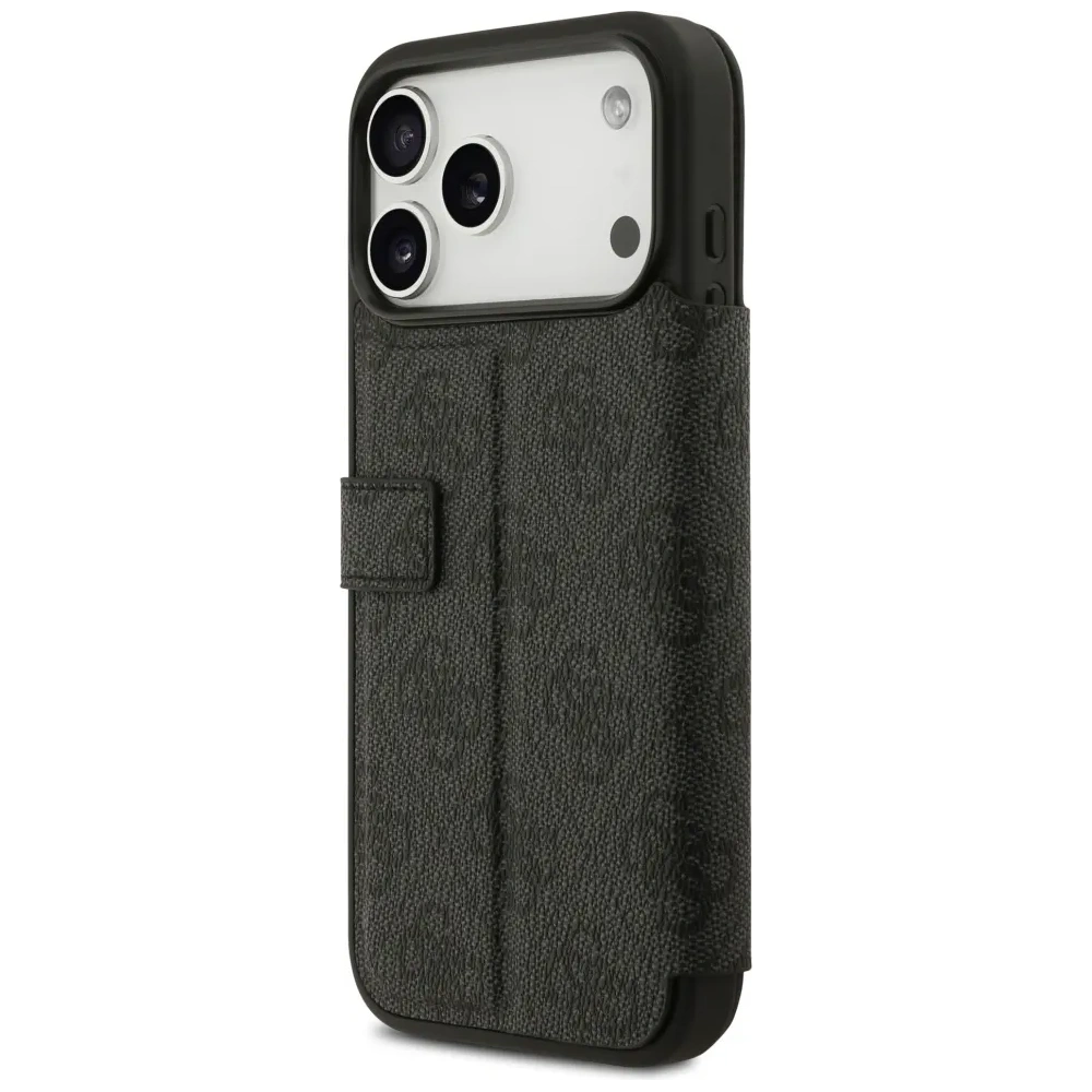 Etui Guess Book 4G Metal Logo do Apple iPhone 17 Pro Max czarny
