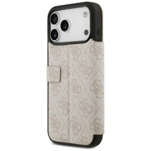 Etui Guess Book 4G Metal Logo do Apple iPhone 17 Pro Max różowy