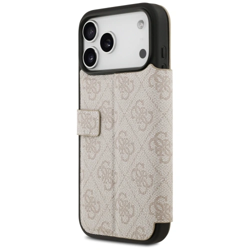 Etui Guess Book 4G Metal Logo do Apple iPhone 17 Pro Max różowy