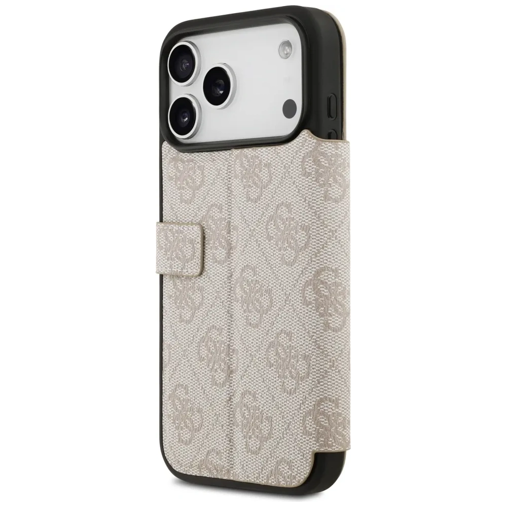 Etui Guess Book 4G Metal Logo do Apple iPhone 17 Pro Max różowy