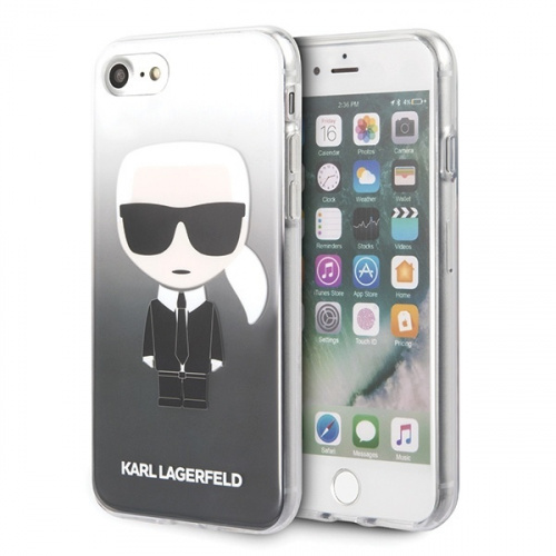 Hurtownia Karl Lagerfeld - 3700740442715 - KLD306BLK - Etui Karl Lagerfeld KLHCI8TRDFKBK Apple iPhone SE 2022/SE 2020/8/7 czarny/black Gradient Ikonik Karl - B2B homescreen