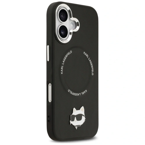 Etui Karl Lagerfeld Choupette Pin MagSafe do Apple iPhone 17 czarny