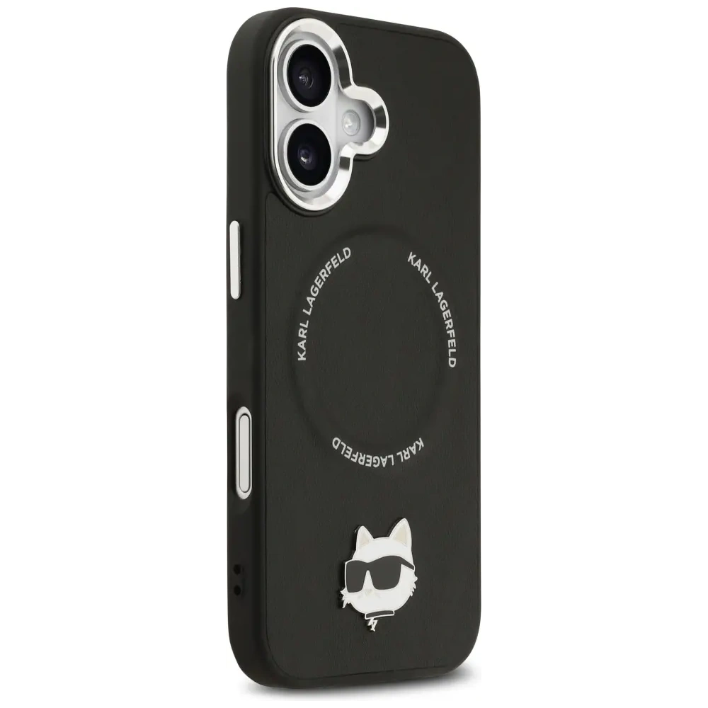 Etui Karl Lagerfeld Choupette Pin MagSafe do Apple iPhone 17 czarny