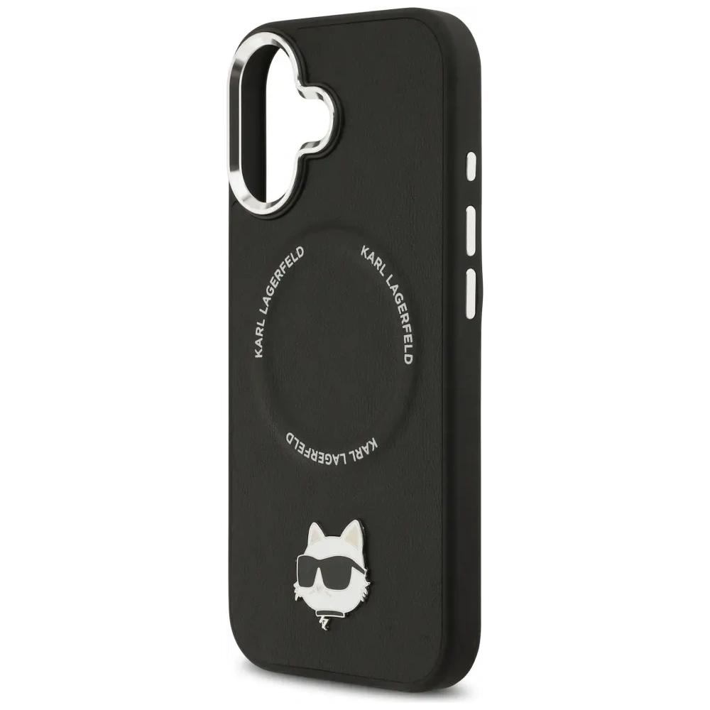 Etui Karl Lagerfeld Choupette Pin MagSafe do Apple iPhone 17 czarny