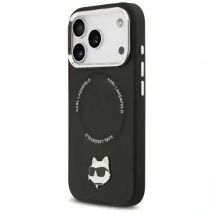 Etui Karl Lagerfeld Choupette Pin MagSafe do Apple iPhone 17 Pro czarny