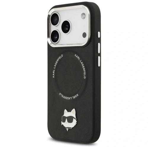 Etui Karl Lagerfeld Choupette Pin MagSafe do Apple iPhone 17 Pro czarny