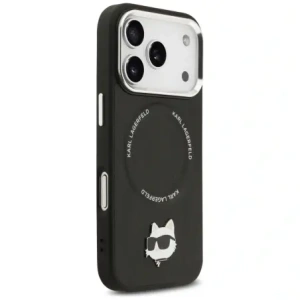 Etui Karl Lagerfeld Choupette Pin MagSafe do Apple iPhone 17 Pro czarny