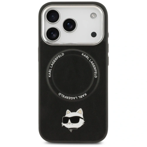Etui Karl Lagerfeld Choupette Pin MagSafe do Apple iPhone 17 Pro Max czarny