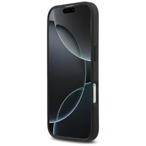 Etui Mercedes Leather Large Laurel Leave MagSafe do Apple iPhone 17 czarny