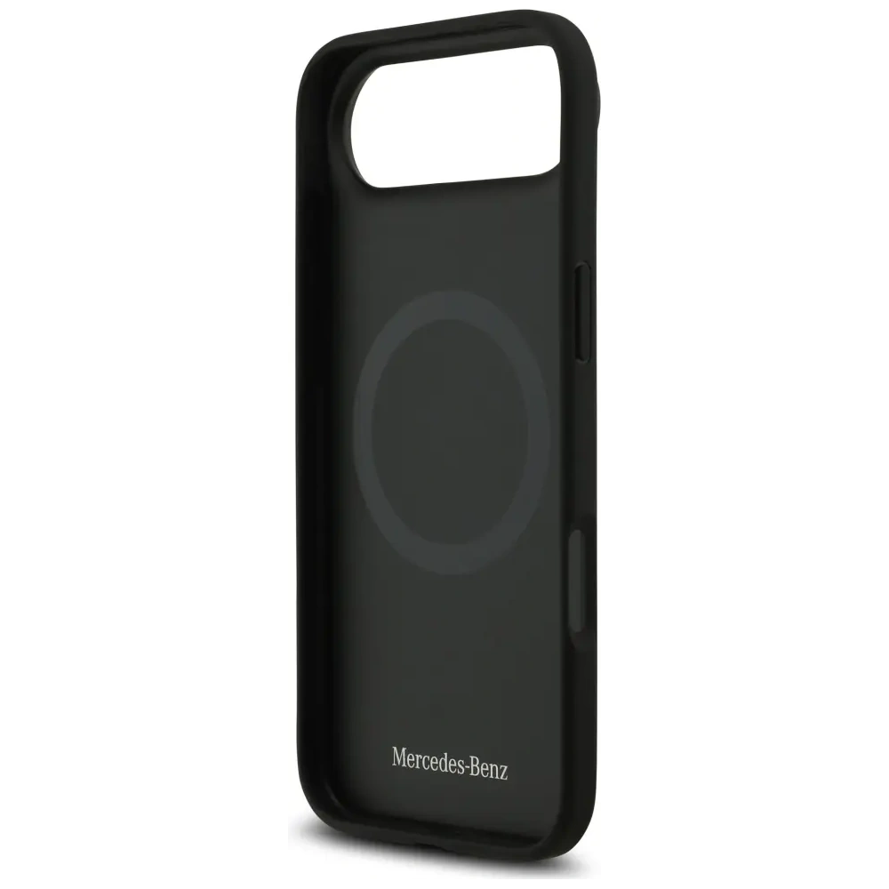 Etui Mercedes Leather Large Laurel Leave MagSafe do Apple iPhone Air czarny