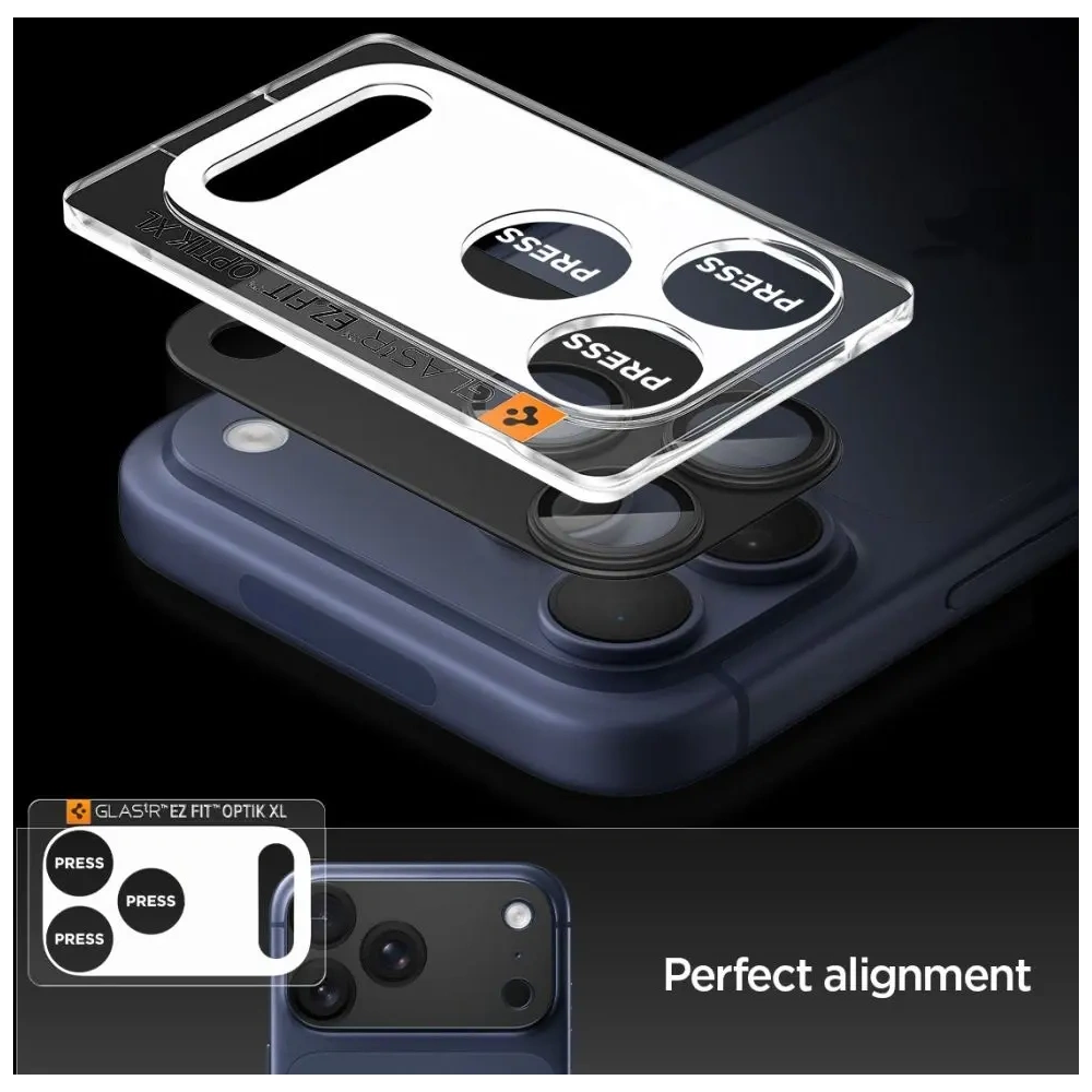 Osłona aparatu Spigen Optik Pro XL Glas.tr ez Fit Camera Protector do Apple iPhone 17 Pro Black