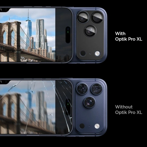 Osłona aparatu Spigen Optik Pro XL Glas.tr ez Fit Camera Protector do Apple iPhone 17 Pro Black