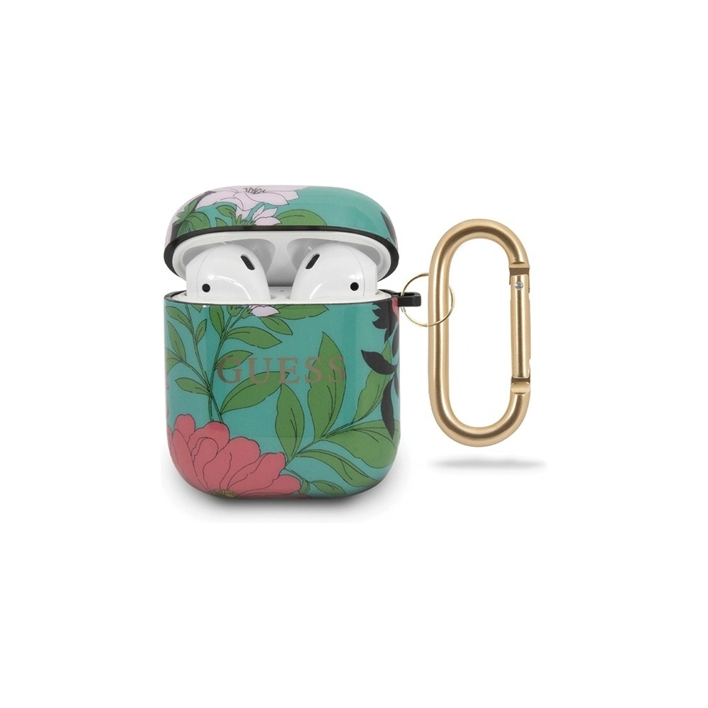 Hurtownia GSM - Etui Guess GUACA2TPUBKFL01 Apple kryt na AirPods zelený/green N.1 Flower Collection - GUE550GRN - {ean13} - Hurt