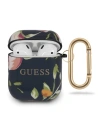 Etui Guess GUACA2TPUBKFL03 Apple AirPods kryt modrý/blue N.3 Flower Collection