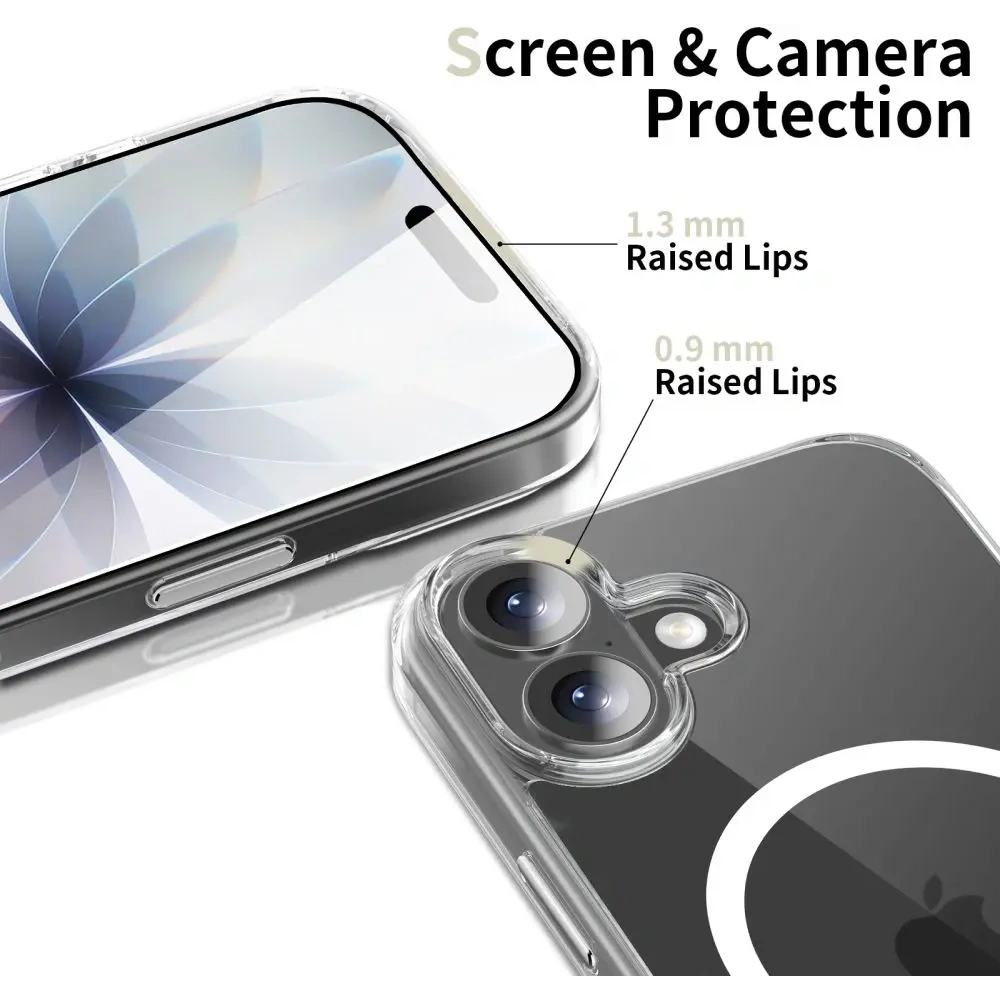 Etui Tech-Protect Flexair Hybrid CC MagSafe do Apple iPhone 17 Clear