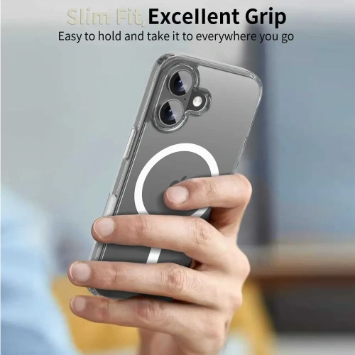 Etui Tech-Protect Flexair Hybrid CC MagSafe do Apple iPhone 17 Clear