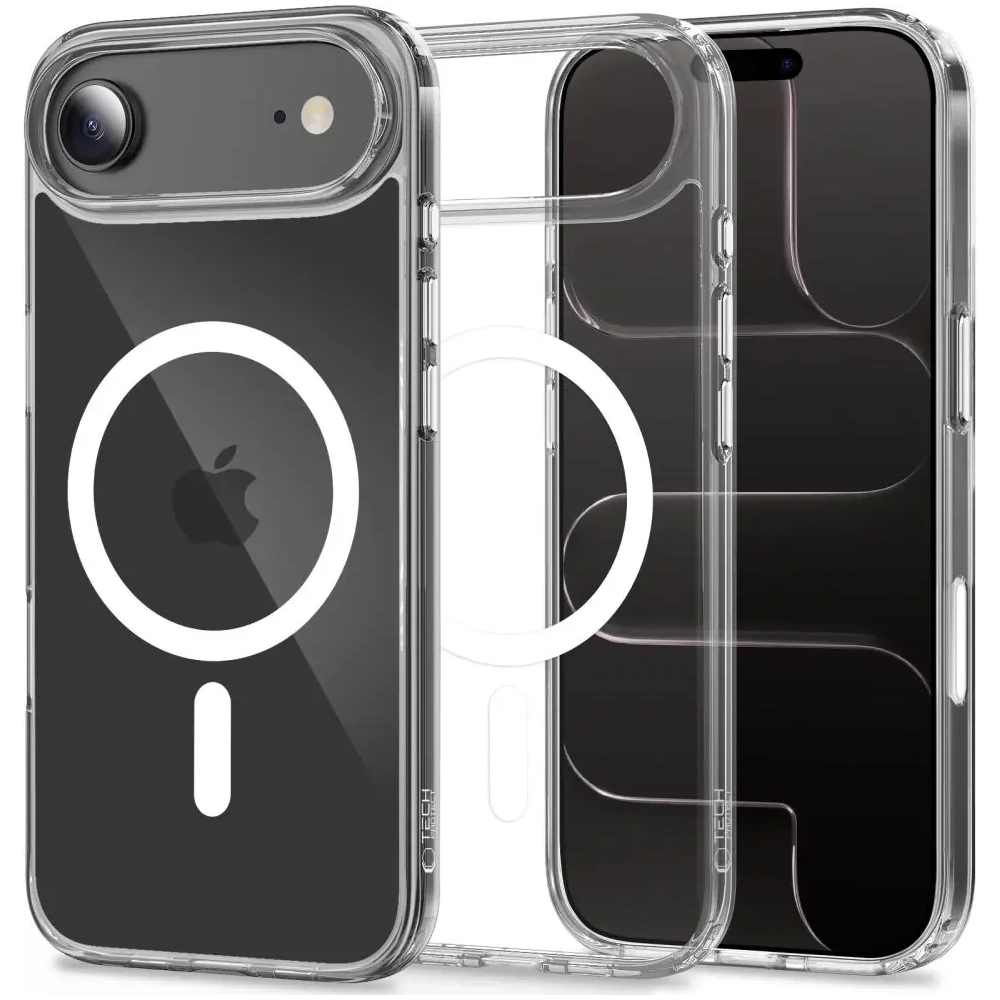 Etui Tech-Protect Flexair Hybrid CC MagSafe do Apple iPhone Air Clear