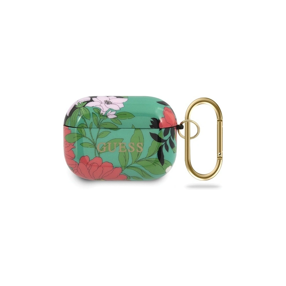 Hurtownia GSM - Etui Guess GUACAPTPUBKFL01 Apple AirPods Pro kryt zelený/green N.1 Flower Collection - GUE553GRN - {ean13} - Hurt